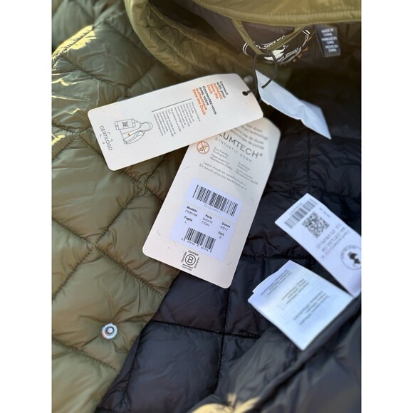 NWT Save The Duck Men's Quilted Titan Dusty Olive Shirt Jacket OEKO-TEX Large - Picture 8 of 16